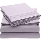 Mellanni Queen Sheet Set - Hotel Luxury 1800 Lençóis de Cama & Fronhas - Folhas de Cama de Resfriamento Extra Macia - Bolso Profundo até 16" Colchão - Rugas, Fade, Resistente a Manchas - 4 Peça (Rainha, Lavanda)