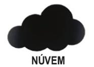 Memo Blackboard 30cm Nuvem - Cortiarte