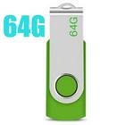 Memória cache verde-64 gb usb unidade de memória flash 2.0 de alta velocidade stick pen armazenamento de dados de polegar para desktop - HUOGUO