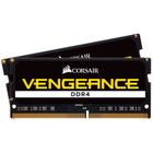 Memória Corsair Vengeance 32GB (2x16GB), 2666MHz, DDR4, C18, para Notebook, Preto - CMSX32GX4M2A2666C18