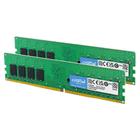 Memória de desktop RAM Crucial 4GB DDR4 2400 MHz CL17 verde/preta