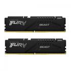 Memória Kingston Fury Beast, 32GB (2x16GB), 6000MHz, DDR5, Plug and PLay, CL40, Preto