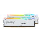 Memória Kingston Fury Beast para Intel XMP, RGB, 16GB, 6000MHz, DDR5, CL40, Branco - KF560C40BWA-16