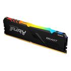 Memória Kingston Fury Beast RGB, 16GB, 2666MHz, DDR4, CL16, Preto - KF426C16BBA/16