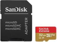 Memoria Micro SD-HC Extreme Sandisk 32GB 100MBPS 2X1 U3