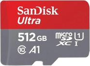 Memoria Micro SD Sandisk Ultra Microsd Uhs-I com Adaptador 150 MB/s 512 GB - SDSQUAC-512