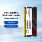 Memória RAM DDR4/DDR3 SODIMM JUHOR para Laptop - 8GB/16GB (2666MHz/3200MHz)