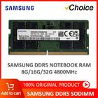 Memória RAM DDR5 Samsung 8GB/16GB/32GB 4800MHz - Para Laptops Dell, Lenovo e Asus