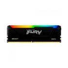 Memória Ram Kingston Fury Beast, Rgb, 8gb, 3200mhz, Ddr4, Cl16, Preto - Kf432c16bb2a/8