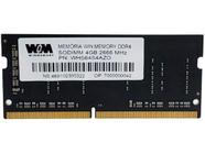 Memória RAM para Notebook 4GB DDR4 - WIN MEMORY WHS64S4AZD 2666Mhz