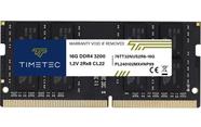 Memória RAM Timetec 16 GB DDR4 3200 MHz, 260 pinos, laptop SODIMM