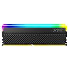 Memória RAM XPG Spectrix D45G, RGB, 8GB, 3600MHz, DDR4, CL18, Preta - AX4U36008G18I-CBKD45G