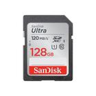 Memória Sd Sandisk Ultra 128Gb - Velocidade De Leitura De 120Mb/S