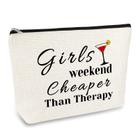 Meninas Fim de semana Presente de viagem Maquiagem Saco Presente para ela Viagem Presentes viagem para melhores amigos Bestie Presente cosméticos Sacos Amizade Presente Natal Presente de aniversário para as mulheres meninas BFF Travel Cosmetic Pouch