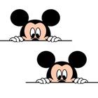 Menino Mickey Mouse Disney Desenho Retovisor Carro Moto Casa - kit 2 adesivo mickey