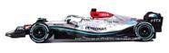 Mercedes AMG F1 W13 E 2022 George Russell 63 Burago 1/43