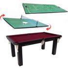 Mesa 3 em 1 - Sinuca/Ping Pong/Futebol Botão Procópio