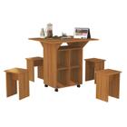 Mesa Aparador Multifuncional Dobrável Com Bancos Annie