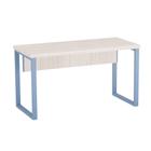 Mesa Auxiliar Tubolar PE 40 Pandin 90 Cm Casablanca e Azul Dali