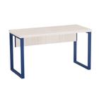 Mesa Auxiliar Tubolar PE 40 Pandin 90 Cm Casablanca e Azul Del Rey