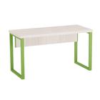 Mesa Auxiliar Tubolar PE 40 Pandin 90 Cm Casablanca e Verde