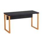 Mesa Auxiliar Tubolar PE 40 Pandin 90 Cm Preto e Laranja