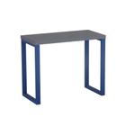 Mesa Auxiliar Tubolar PE 40 Pandin 90 x 45 Cm Grafito e Azul Del Rey