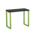 Mesa Auxiliar Tubolar PE 40 Pandin 90 x 45 Cm Preto e Verde