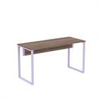 Mesa Auxiliar Tubular P25 Pandin 90 CM Walnut e Lilas