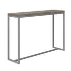 Mesa Bancada Balcão Aparador Alto Mavie 150cm Industrial Ferro Cinza Madeira 100% MDF Marmorizado - Ahz Móveis