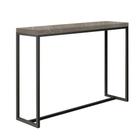 Mesa Bancada Balcão Aparador Alto Mavie 150cm Industrial Ferro Preto Madeira 100% MDF Marmorizado - Ahz Móveis