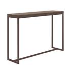 Mesa Bancada Bistrô Mavie 150cm Industrial Office Cozinha Ferro Marrom MDF Caramelo - Ahazzo Móveis