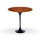 Mesa Bistrô Saarinen 70 cm Tampo Pau Ferro Base Preta