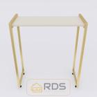 Mesa Buffet Balcão Aparador Bella Com Pés Dourado 68X30X90