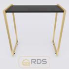 Mesa Buffet Balcão Aparador Bella Com Pés Dourado 90x45x90