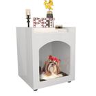 Mesa Cabeceira Casinha de Cachorro Gato PET Branco - Ofertamo