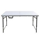 Mesa Camping Dobrável Vira Maleta 61cm x 127cm com Alça 4 Pessoas Importway