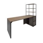Mesa com estante alta com armário - euro shelf - 172,5ax170lx36p