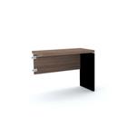 Mesa Complemento PE 40 Pandin 90 Cm Walnut e Preto