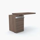 Mesa Complemento Pé Gaveteiro 03 Gavetas PE 50 Pandin 1,06 M Walnut