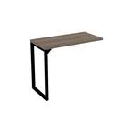 Mesa complemento pe30 home office walnut preto