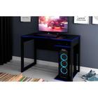 Mesa Computador Gamer ME4161 Preto/Azul - Tecno Mobili