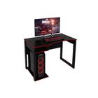 Mesa Computador Gamer ME4161 Preto/Vermelho - Tecno Mobili