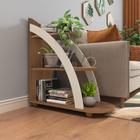 Mesa de Apoio Lateral com Prateleiras Andes