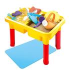 Mesa de areia e água SOWOW para crianças - Mesa de água interna e externa 3 em 1 para crianças - Mesa d'água portátil para bebês com capa e brinquedos de praia para crianças pequenas - Mesa de lixo sensorial para bebês e crianças pequenas