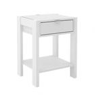 Mesa De Cabeceira 1 Gaveta Az1016 Branco - TECNO MOBILI