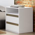 Mesa de Cabeceira 2 Gavetas 100 MDF Select Belmax