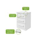 Mesa de Cabeceira 3 Gavetas Baiao - Lopas