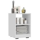 Mesa de Cabeceira Criado Decore Compacto com Rodízios 