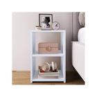 Mesa De Cabeceira Criado Nicho Decoração Lateral Sofá Sala Quarto Moderna MDF Branco